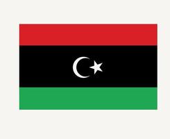 libyen flagge national afrika emblem symbol symbol vektor illustration abstraktes design element