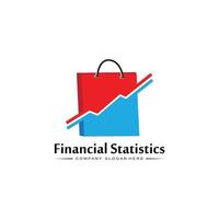 logo statistiken finanzen marketing business trendanalyse vektor