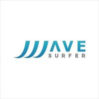 Wave-Surfer-Logo-Vektor vektor