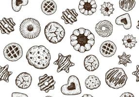 cookie set handritad illustration. vektor. vektor