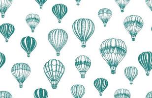 luftballonger som flyger. handritad illustration. vektor