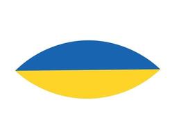ukrainska flaggan symbol emblem nationella Europa abstrakt vektor illustration design