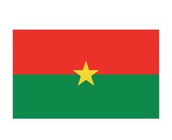 burkina faso flagga nationella Afrika emblem symbol ikon vektor illustration abstrakt designelement