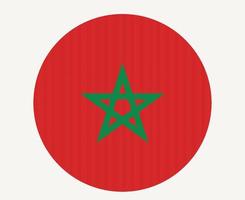 marokkanische Flagge nationales Afrika Emblem Symbol Vektor Illustration abstraktes Gestaltungselement