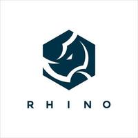 Nashorn-Logo-Vektor für Ihr Unternehmen oder Geschäft vektor