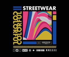 estetisk grafisk design för t-shirt street wear och urban stil vektor