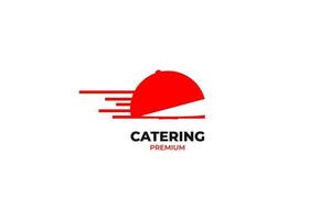 platt catering mat logotyp illustration vektor mall