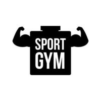 sport gym vektor logotyp koncept