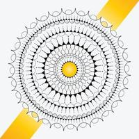 farbenfrohe, kreative, luxuriöse, dekorative Mandala-Hintergrund-Designvorlage vektor