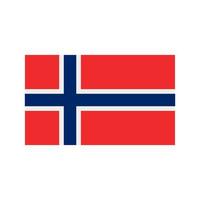Norwegen flaches mehrfarbiges Symbol vektor