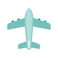 flygplan platt flerfärgad ikon vektor