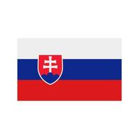 Slowakei flaches mehrfarbiges Symbol vektor