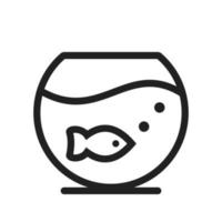 Symbol für die Fischschüssellinie vektor