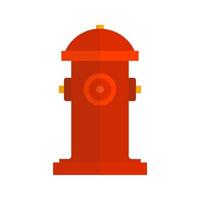 Hydrant flaches mehrfarbiges Symbol vektor
