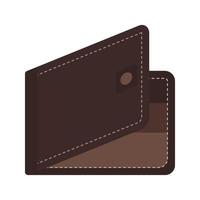 Brieftasche flaches mehrfarbiges Symbol vektor