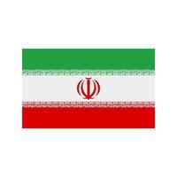 Iran platt flerfärgad ikon vektor