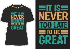 Inspiration zitiert T-Shirt-Design vektor