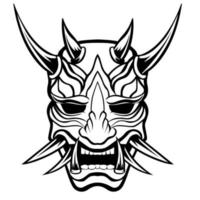 oni mask japansk mask vektor