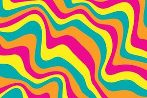flacher abstrakter psychedelischer grooviger hintergrund. vektor
