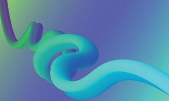 blauer, lila und grüner Farbverlauf fließender Wellenhintergrund. vektor