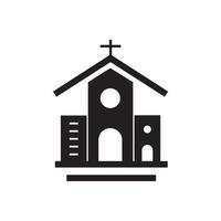 Kirchengebäudeikonen symbolen Vektorelemente für infographic Netz vektor