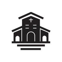 kyrkobyggnad ikoner symbol vektorelement för infographic webben vektor