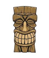 tiki skulptur vektor illustration