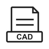 CAD-Liniensymbol vektor