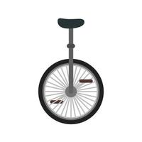 cirkus cykel platt flerfärgad ikon vektor