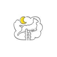Zählen von Schafen Schlaflosigkeit Symbol vektor