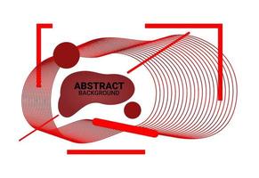 abstrakt bakgrund med böjda linjer och cirklar vektor