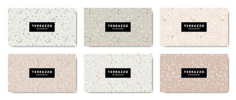 Terrazzo Bodentapete Hintergrund vektor