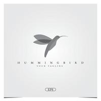 hummingbird logotyp mall design logo premium elegant mall vektor eps 10