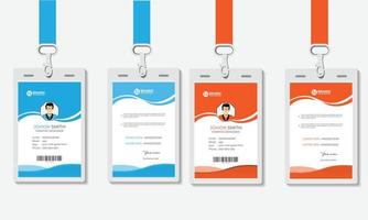 einfaches Design der ID-Kartenvorlage