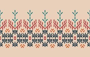 handgjorda bård vacker konst. navajo sömlösa mönster i stam-, folkbroderi, mexikansk aztec geometrisk konst prydnadstryck.design för matta, tapeter, kläder, omslag, tyg, omslag, textil vektor