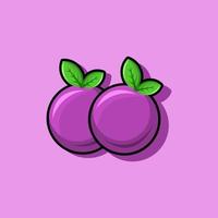 Traubenfrucht-Vektor-Cartoon-Kunst vektor