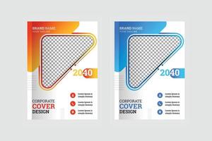 Stadt Hintergrund Jährliche Designvorlage für Corporate Book Cover vektor