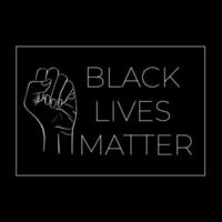 Stoppt Rassismus. Black Lives Matter. afroamerikanische Armgeste. Antidiskriminierung, Hilfe bei der Bekämpfung von Rassismus, Banner zur Akzeptanz von Toleranz. Leute, Gleichheit, Schablone, Vektor, Bestand, Illustration. vektor