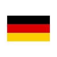 deutschland flaches mehrfarbiges symbol vektor