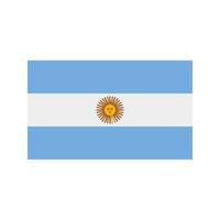 argentina platt flerfärgad ikon vektor