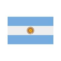 Argentinien flaches mehrfarbiges Symbol vektor