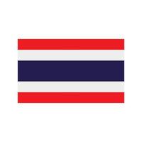 thailand flaches mehrfarbiges symbol vektor