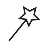 Symbol für die Werkzeugzeile des Zauberstabs vektor