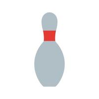 Bowling-Pin flaches mehrfarbiges Symbol vektor