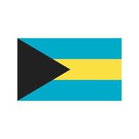 Bahamas flaches mehrfarbiges Symbol vektor