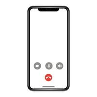 smart mobiltelefon videosamtal png transparent mockup vektor