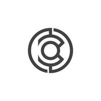 abstrakte Zahl 30 Symbol Kreis geometrische Linie Logo Vektor