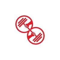 gym styrkelyft konkurrens symbol logotyp vektor