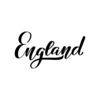 inspirerande handskrivna borste bokstäver England. vektor kalligrafi illustration isolerad på vit bakgrund. typografi för banderoller, märken, vykort, t-shirt, tryck, affischer.
