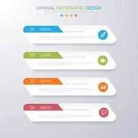 business infographic mall med ikon, vektor design illustration